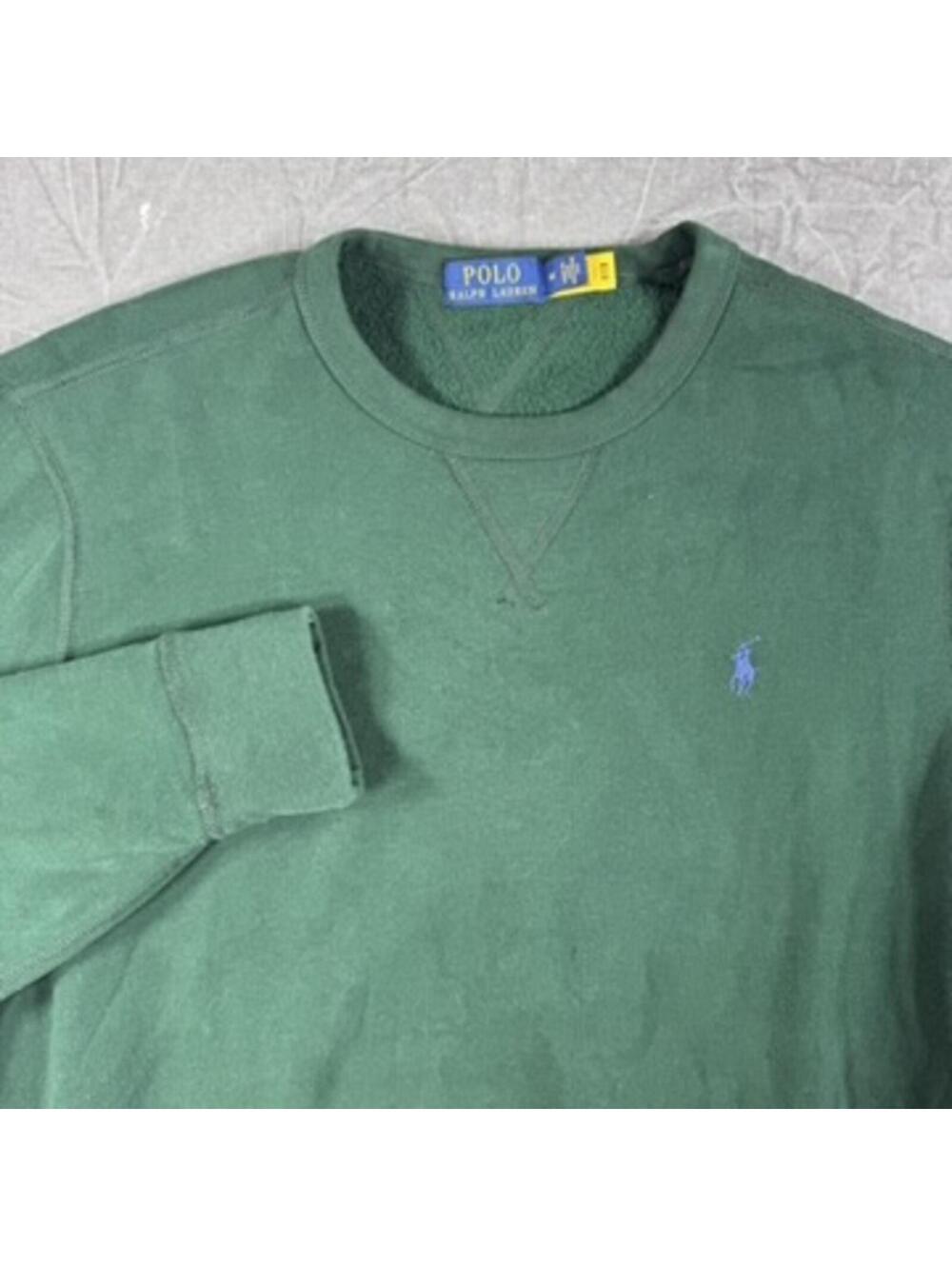 Polo Ralph Lauren Pullover Sweater Men's M Green Crew Neck